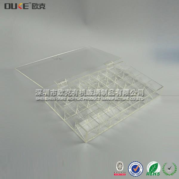 翻蓋飾品多格亞克力收納盒