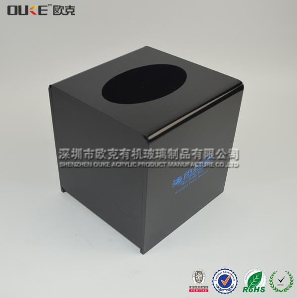 黑色KTV亞克力紙巾盒