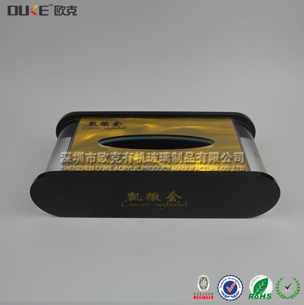 酒店會所亞克力紙巾盒