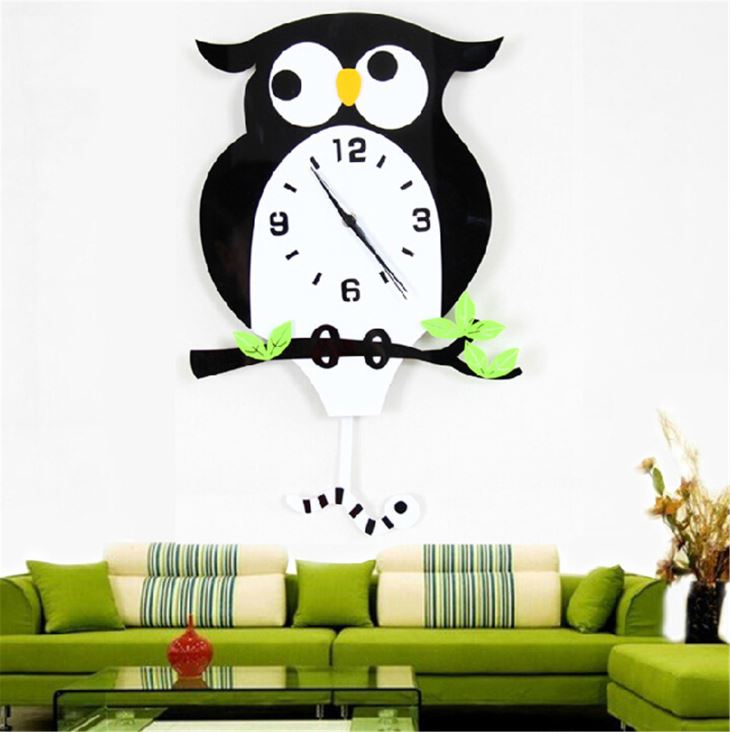 亞克力動物掛鐘