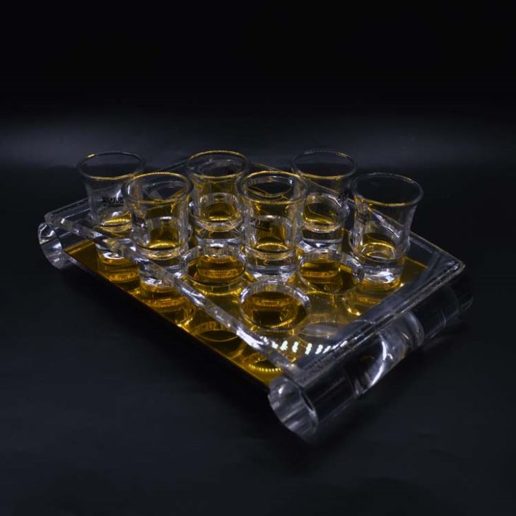 深圳批發(fā)有機(jī)玻璃兩層杯架