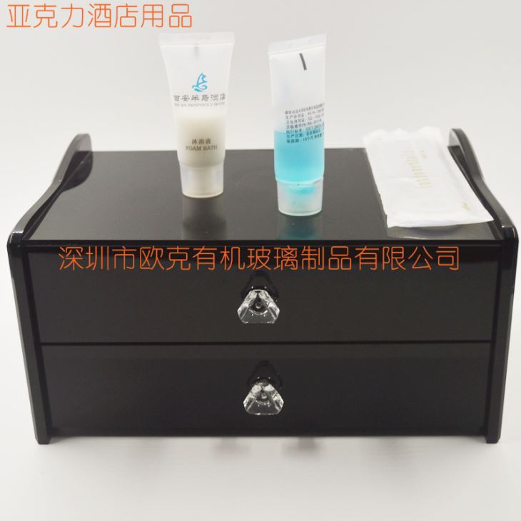 黑色有機(jī)玻璃抽屜盒