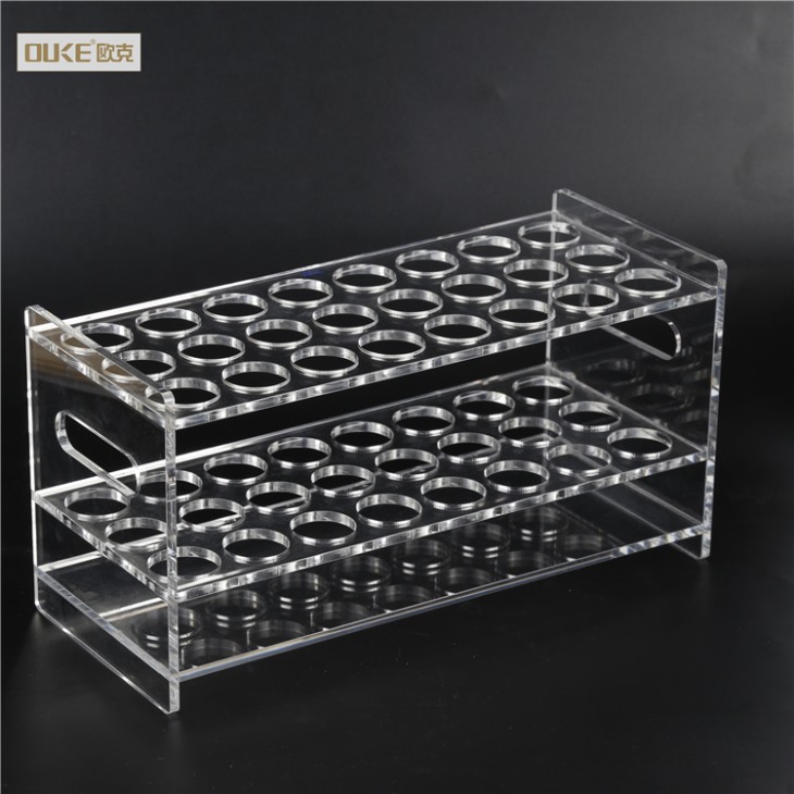 有機(jī)玻璃工廠定制專用亞克力試管陳列架