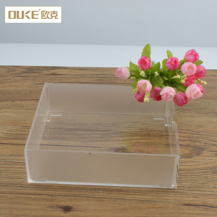 深圳有機(jī)玻璃制品加工廠定制亞克力收納托盤