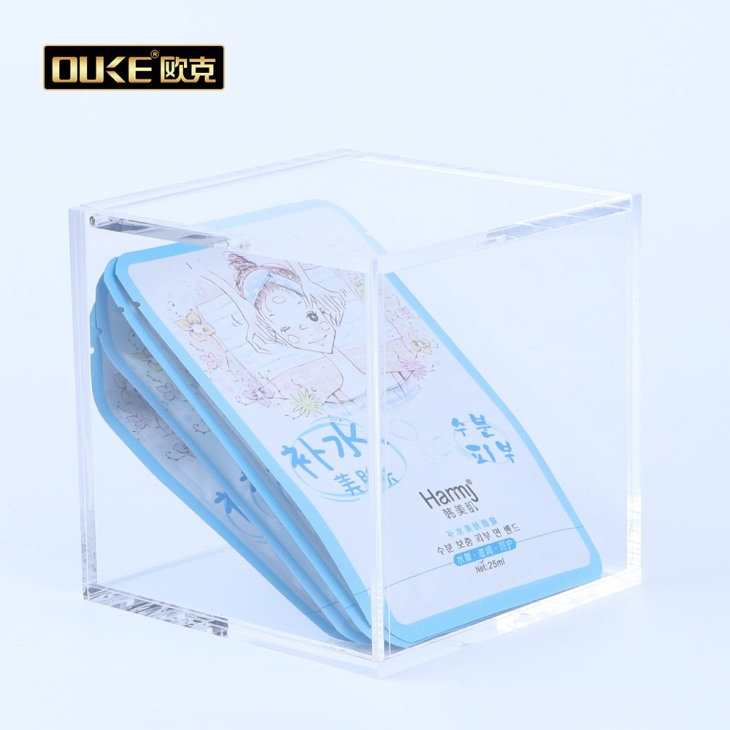 深圳有機玻璃加工廠批發(fā)亞克力面膜收納盒