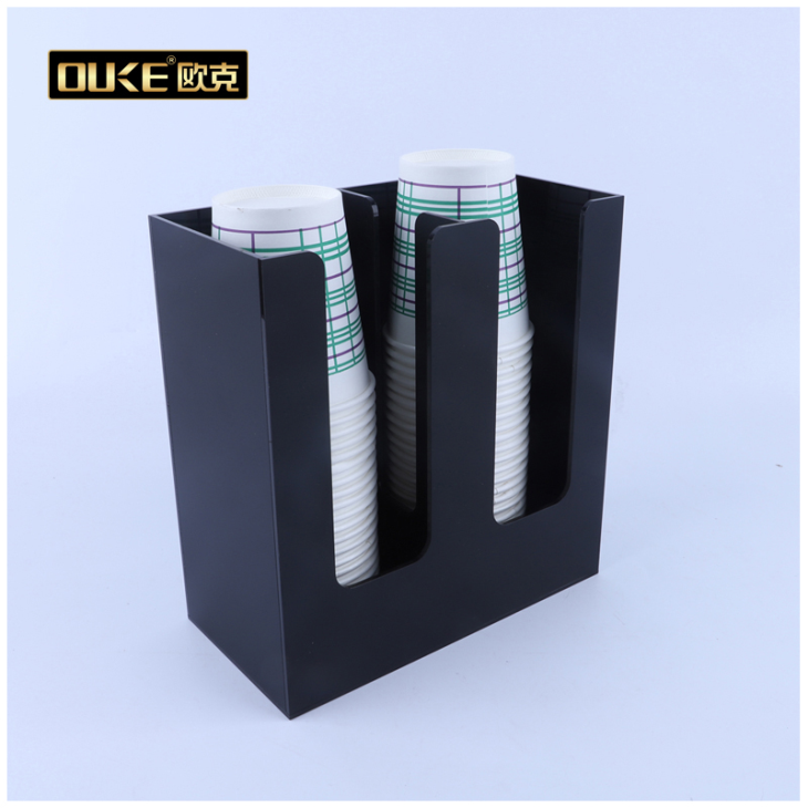 亞克力黑色紙杯陳列架