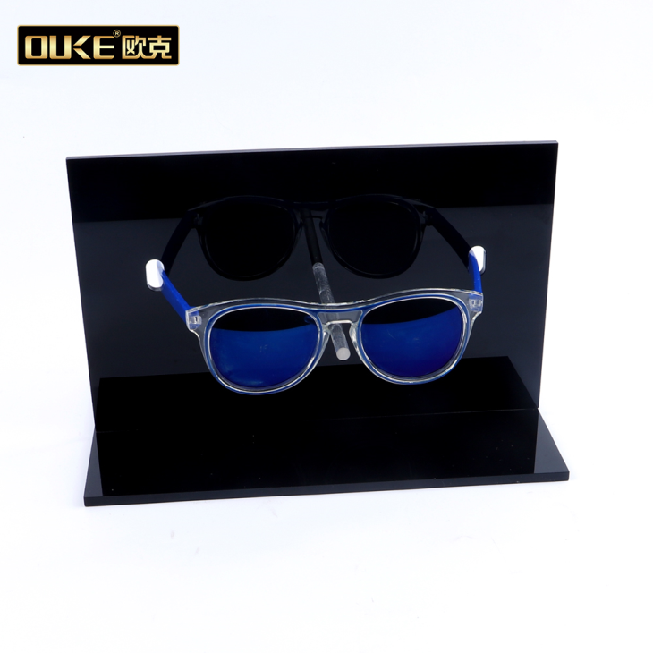 定制亞克力黑色眼鏡展示架