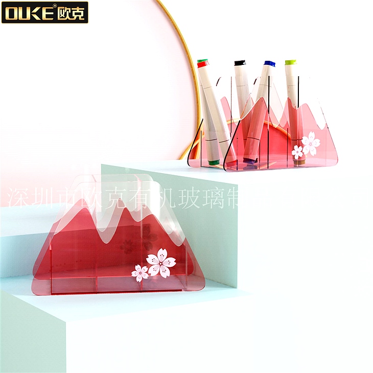 亞克力櫻花筆筒