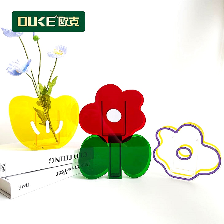 亞克力清新簡(jiǎn)約風(fēng)花盒、創(chuàng)意可愛(ài)筆盒收納盒