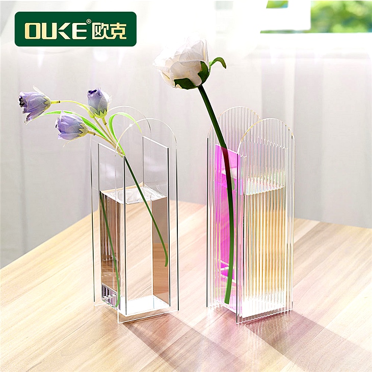 亞克力創(chuàng)意ins多功能花盒、形狀可定制簡約花盒