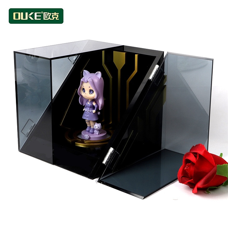 亞克力LED發(fā)光手辦展示盒收納盒