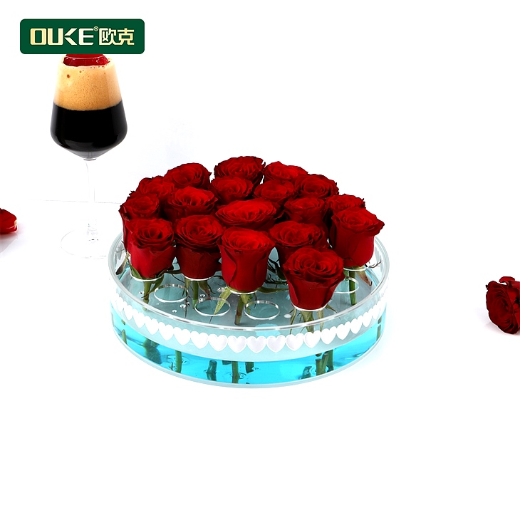 亞克力圓形插花盒