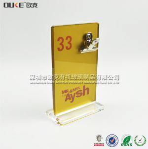 號(hào)碼菜單牌