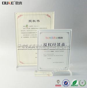 透明有機(jī)玻璃臺(tái)卡