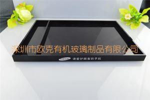 有機玻璃黑色手機托盤
