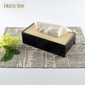 有機(jī)玻璃制造酒店客房專用亞克力紙巾盒