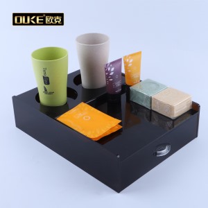 深圳有機玻璃加工廠直銷亞克力酒店浴室收納盒