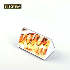 亞克力創(chuàng)意熱彎三角臺卡臺牌