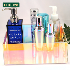 亞克力炫彩半透彩虹托盤