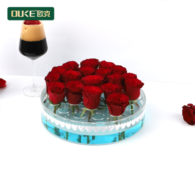 亞克力圓形插花盒